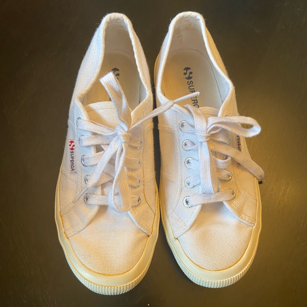 Superga white sneakers